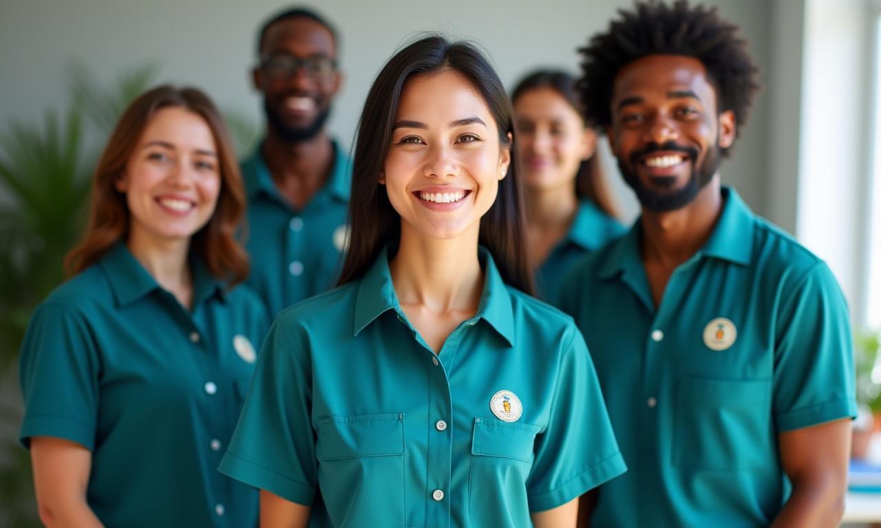 Professional cleaning team smiling proudly after a successful job in Prahran